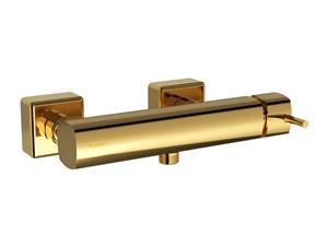 شیر توالت اهرمی شودر مدل یونیک طلایی Shouder Unique Toilet Faucets Metalic Gold