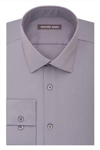 Geoffrey Beene Men's Dress Shirt Fitted Sateen Solid