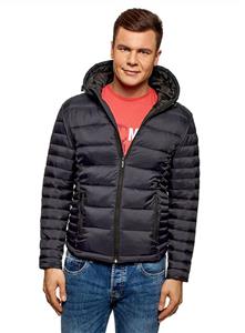 oodji Ultra Men's Basic Hooded Jacket