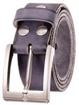 Men's Genuine Leather Casual Dress Belt with Single Prong Buckle (1.5 