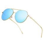 Classic Aviator sunglasses for Men Women Mirrored Sun Glasses Shades Metal Frame with Uv400
