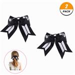 Hosston BTS Hair Bows, Kpop Bangtan Boys Headband Hair Band Ponytail Holder Best Gift for A.R.M.Y(2 Pcs)