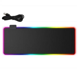 Large Size LED RGB Gaming Mouse Pad,8 Lights Anti-Slip Rubber Base Oversized Glowing Led Extended Keyboard Pad Mat (Keyboard Mouse pad)