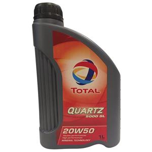 روغن موتور خودرو توتال مدل Quartz 5000 SL یک لیتری 20W-50 Total Quartz 5000 SL 1L 20W-50 Car Engine Oil