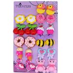 Big Size Generic Cute Lovely Cute Design Fashion Clip-on Earrings, Pack of 11 Pairs