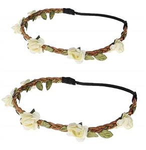 Daisyu Baby and Mom Flower Crown Headband Parent-Child Hair Band Floral Baby Crown 