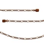 DragonWeave Antique Copper 2.3mm Figaro Chain Necklace with Magnetic Clasp and Extra Durable Color Protect Finish