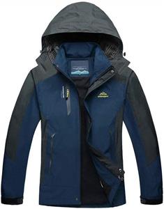 TACVASEN Men's Outdoor Sports Hooded Windproof Thin Jacket Waterproof Rain Coat 