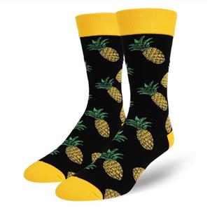 Men's Novelty Crazy Food Fruit Cool Funny Pineapple Avocado Taco Crew Socks 