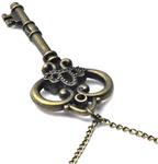 U2U Jewelry Alloy Vintage Retro Steampunk Cosplay Crown Key,Sweater Chain,Necklace Pendant 0236-2 Chains (0236)