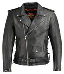 Milwaukee Leather Men's Classic Side Lace Concealed Carry Motorcycle Jacket