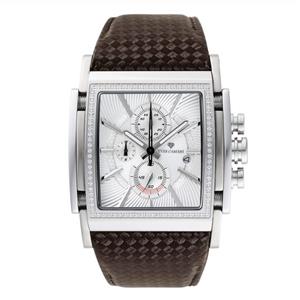 Yves Camani Men's Stainless Steel Chronograph Watch with Date Display
