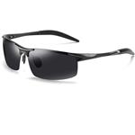 Mens Sports Polarized Sunglasses Al-Mg UV Protection Sunglasses for Men Driving Fishing