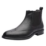 Allonsi Gerard Men's Boots, Genuine Leather Wingtip Chelsea Boots Men, Ankle Dress Boot for Men