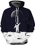 Bettydom Men's Active Hoodies 3D Print Animals Hoodie Sweaters Sweatshirts