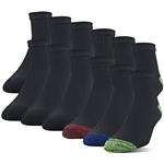 Gildan Men's Polyester Half Cushion Ankle Socks, 12-pack