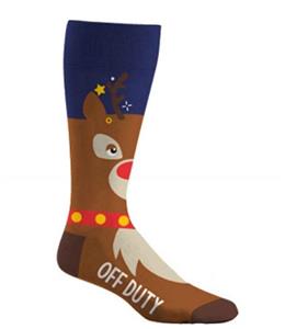 Men's Ugly Christmas Holiday Printed Crew Socks