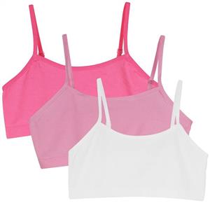 JNINTH Big Girls Crop Bra Vest Underwear Top Adjustable Shoulder Strap(Pack of 3)