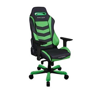 DXRacer Iron Series DOH/IB166/NE Newedge Edition Racing Bucket Seat Office Chair X Large PC Gaming Chair Computer Chair Executive Chair Ergonomic Rocker With Pillows (Black/Green) 