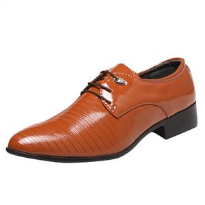 Koolsants Men's Dress Shoes Leather Shoes, Fashion Men Business Leather Shoes Casual Pointed Toe Lace Shoe Male Suit Shoes 