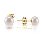 PAVOI Sterling Silver AAA+ Quality Handpicked Freshwater Cultured Stud Pearl Earrings