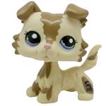 Meidexian888 Rare Littlest Pet Shop, Child Girl Figure Toy Loose Cute LPS Pet Collie Dog