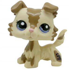 Meidexian888 Rare Littlest Pet Shop, Child Girl Figure Toy Loose Cute LPS Pet Collie Dog
