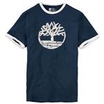 Timberland Men's Short Sleeve Tree Logo Ringer T-Shirt