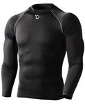 Defender Men's Quick Dry Compression Baselayer Underlayer Top Long Sleeve T-Shirt
