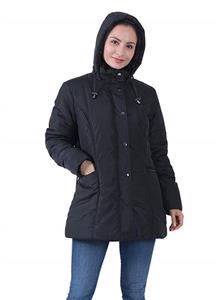 Plusfeel Womens Outdoor Sports Military Hooded Windproof Parka Anroaks Mid-Length Jacket Coats, S-3XXL 