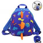 Amamcy Kids Cartoon Backpack 3D Mini Dinosaur Schoolbag Toy Snack Daypack Shoulder Bag with Leash for Boys Girls Age 1-6