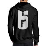 Men's Hoodies Rainbow Six Siege Logo Pullover Sweatshirt Black Hooded Jackets