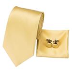 Hi-Tie Pure Color Necktie Solid Tie Pocket Square Cufflinks Set Wedding Ties Gift Box