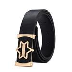 WKDYBD Men's Belt,Leather Ratchet Dress Belt with Automatic Buckle,Elegant Gift Box