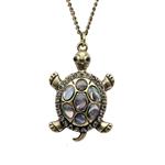 Linana Vintage Tortoise Turtle Long Necklace for Women Fashion Jewelry