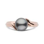 Ribbon Collection Tahitian Cultured Pearl Ring in Sterling Silver