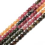 JARTC Rare Collection Natural Beads Mixed Color Tourmaline Round Loose Beads For Jewelry Making Diy Bracelet Necklace (2mm)