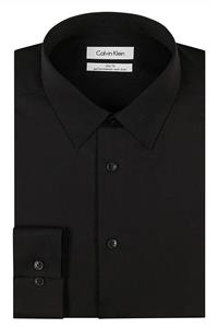 Calvin Klein Men's Dress Shirt Slim Fit Non Iron Herringbone 