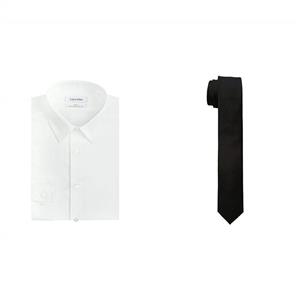 Calvin Klein Men's Dress Shirt Slim Fit Non Iron Herringbone 
