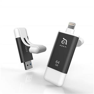 فلش مموری  Adam Elements iKlips II 64GB iPhone Flash Drive Compatible for iPad {Gray}