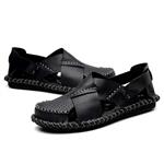 CXILIN Summer Men's Baotou Sandals Leather Sports Beach Shoes Breathable Leisure