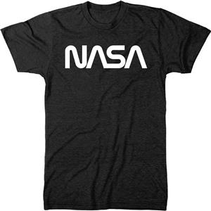 NASA Vintage White Worm Logo Men's Modern Fit Tri-Blend T-Shirt