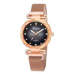 Londony✡Women's Watches Leather Rhinestone Inlaid Quartz Jelly Wristwatch Geneva Chronograph Watch with Crystals Link