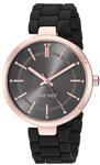 Nine West Women's Crystal Accented Rubberized Bracelet Watch