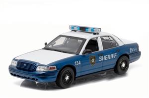 Walking Dead 2001 Ford Crown Victoria Police Interceptor Greelight 12957 18 Scale Diecast Model Toy Car 