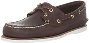 Timberland Men's Classic 2-Eye Boat Shoe, Dark Brown, 11.5 M