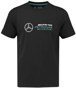 چاپ روی تیشرت بنز BENZ AMG Petronas Mercedes Benz AMG Petronas Formula 1 Men's Black Logo T-Shirt