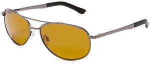 Eagle Eyes Aviator Polarized Sunglasses - Aviator Glasses with Brow Bar