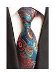Men's Novelty Paisley Ties Cravat Jacquard Luxury Pattern Wedding Formal Necktie