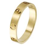 Z.RACLE 4mm Love Rings Women Screw Design Best Gifts Love Gold